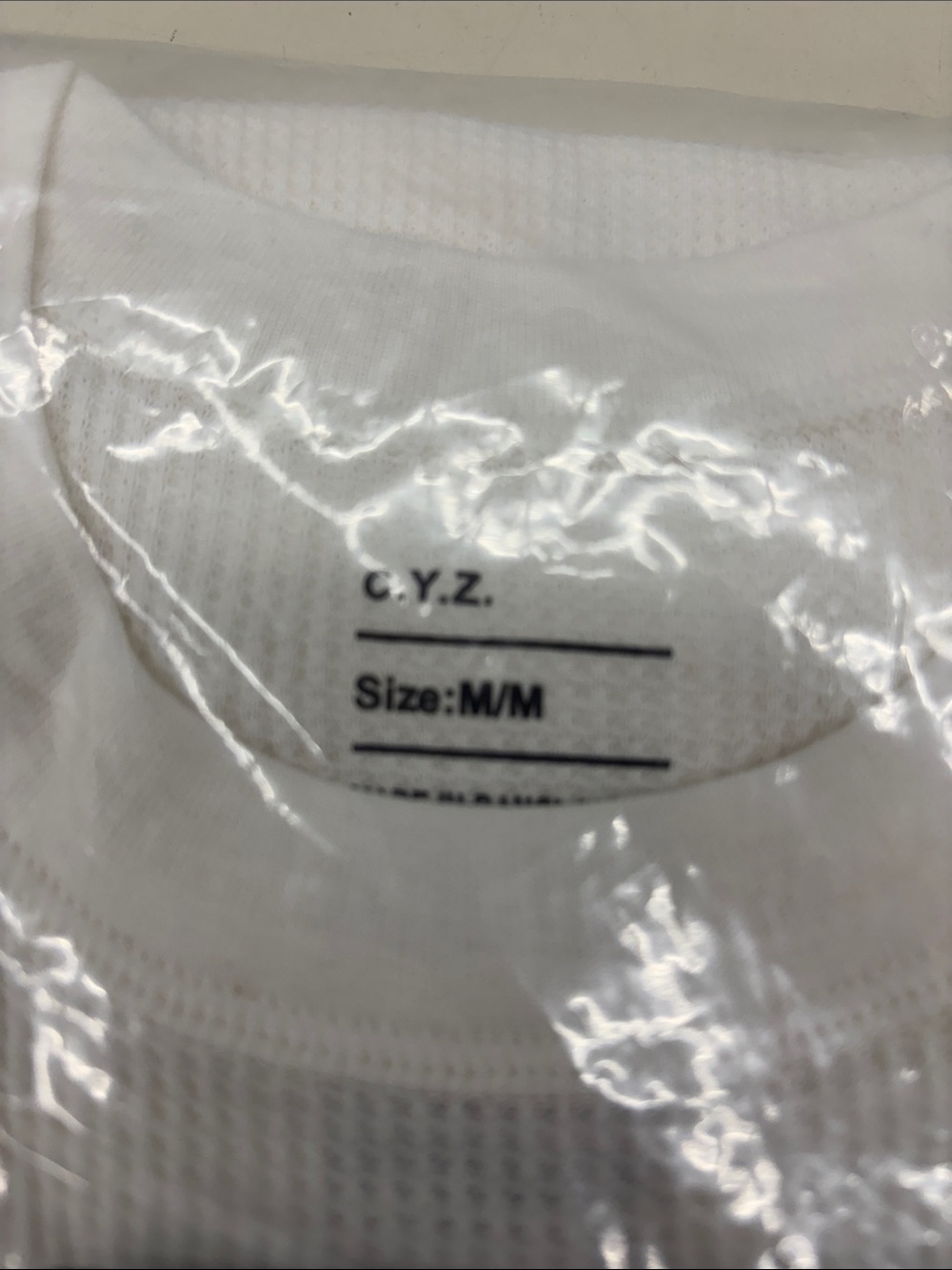 NWT CYZ Men’s Thermal Set Top-Natural-M - Picture 2 of 5